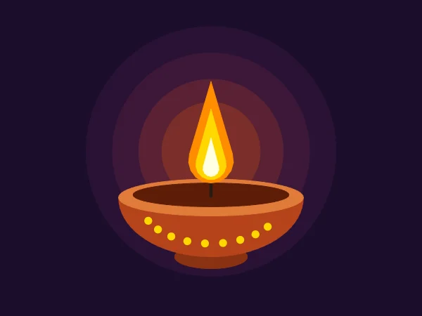 Diwali Diya in Python Turtle