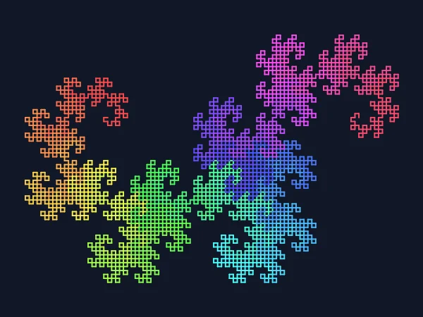 Dragon Curve in Python Turtle
