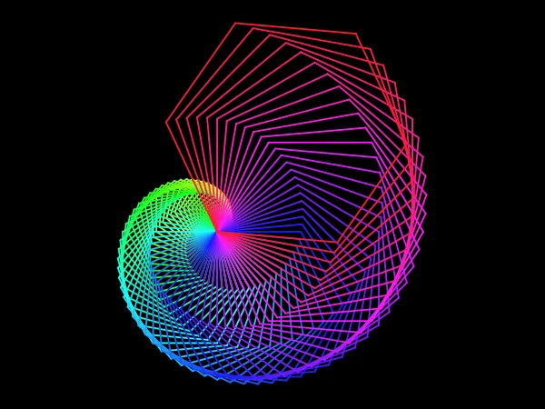 Hexagon Spiral in Python Turtle