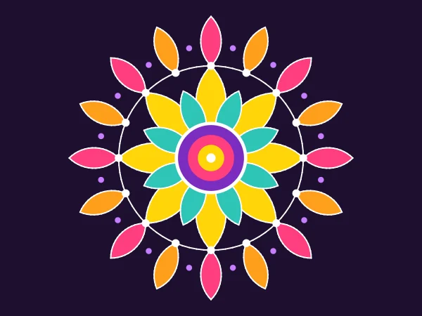 Rangoli in Python Turtle