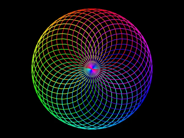 Spirograph in Python Turtle: the finished drawing