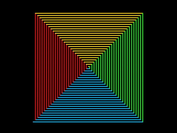 Square Spiral in Python Turtle