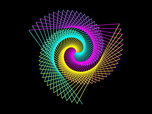 Triangle Spiral in Python Turtle